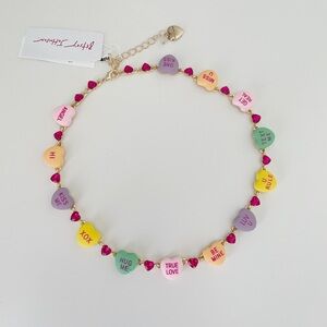 Betsey Johnson Sweetheart Necklace | Candy Heart Necklace | Nwt